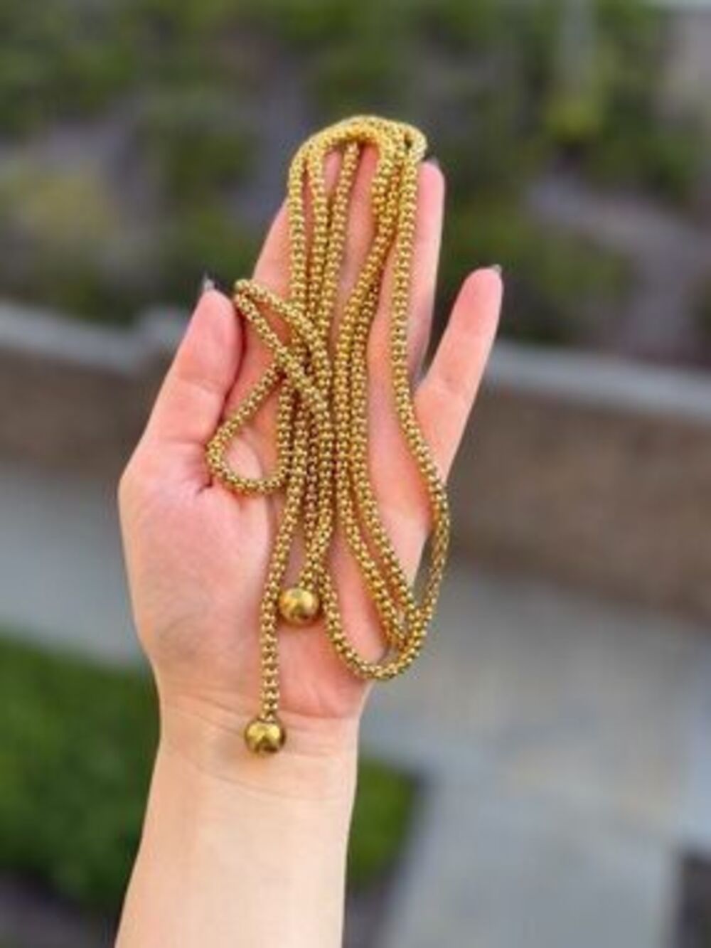 Gold Lariat Knot Necklace Wraparound Rope Trendy design